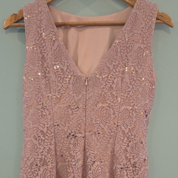 Oleg Casini Dusty Pink Mother Of The Bride Or Groom Gown With Shawl Size 6 - Picture 9 of 13